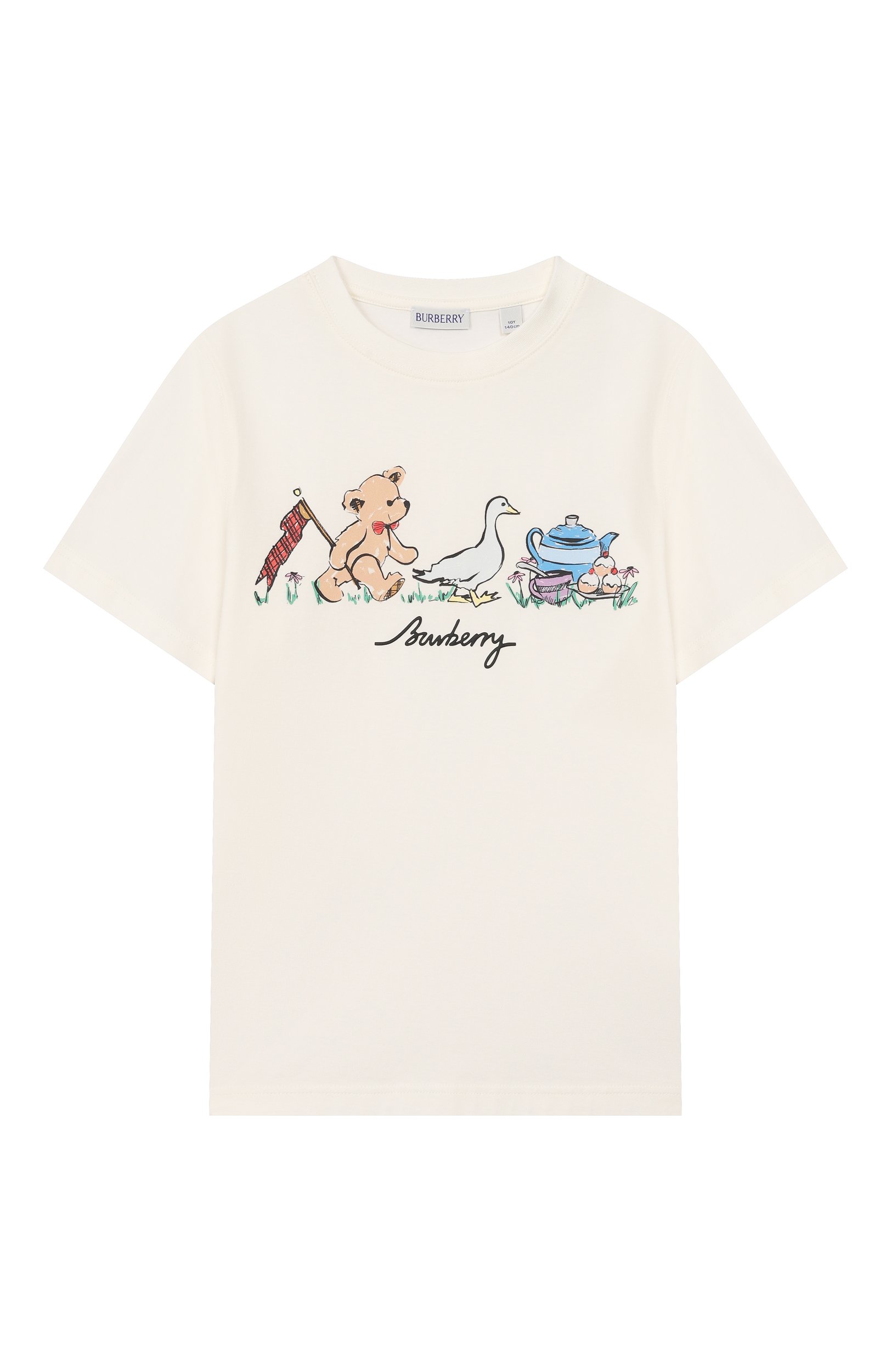 Хлопк овая футболка BURBERRY, арт. 8126581, фото 1