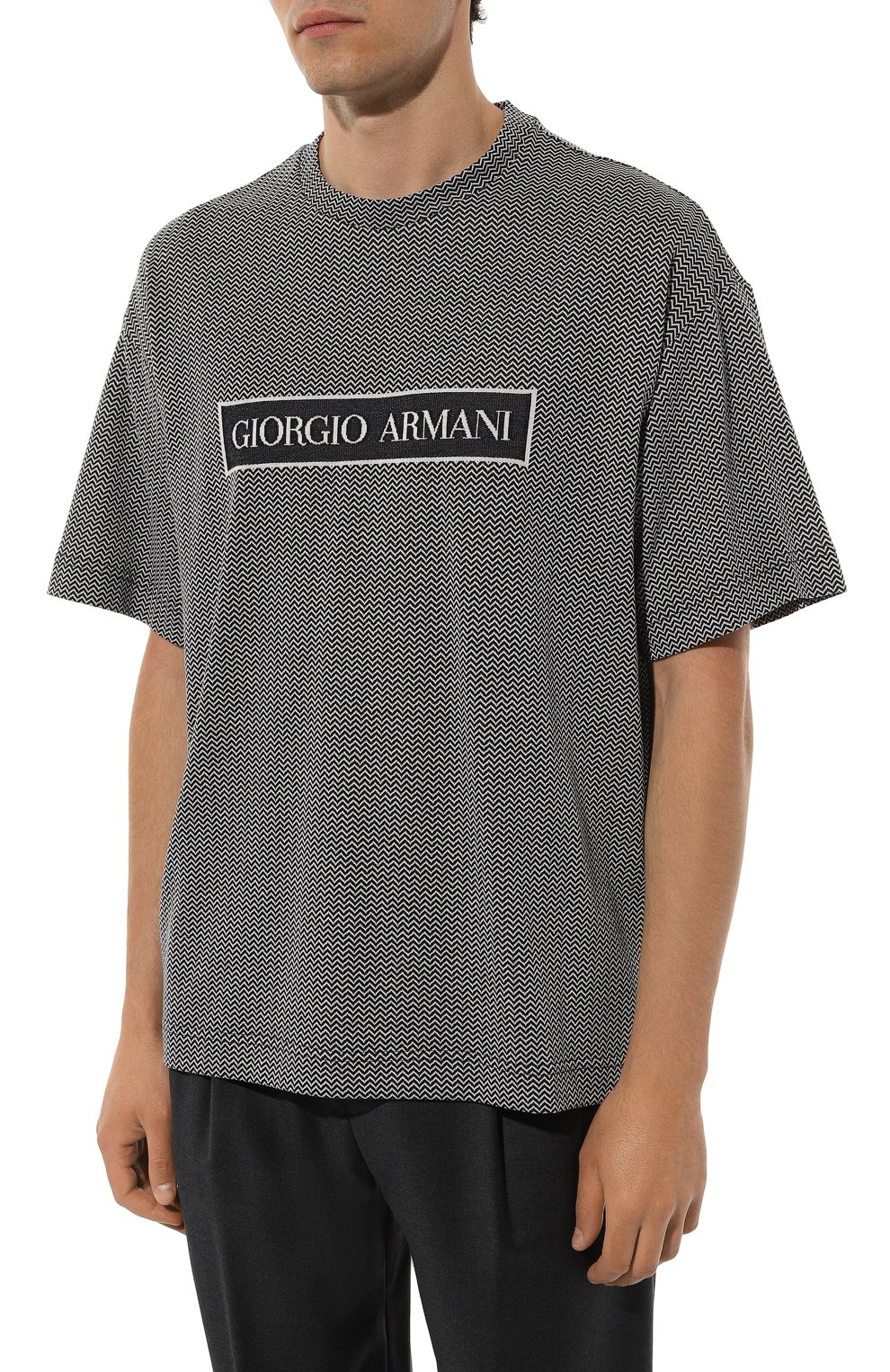 Хлопковая футболка GIORGIO ARMANI, арт. GM000315/AF12174, фото 3