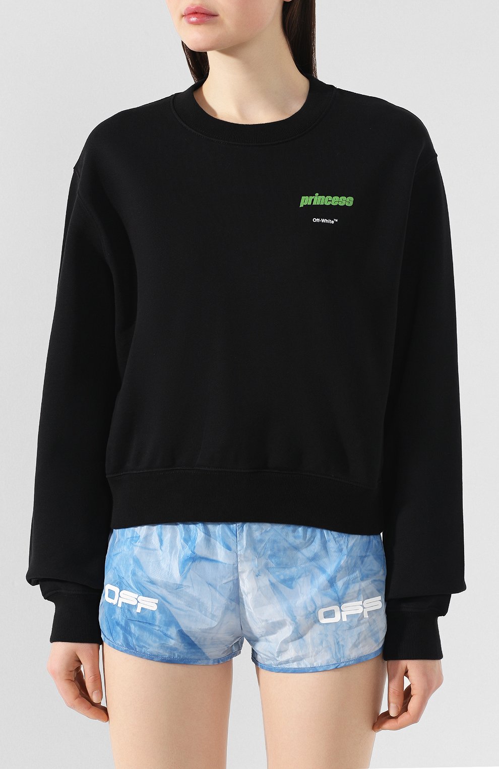 Хлопковый свитшот OFF-WHITE, арт. 0WBA026R200031011041, фото 3
