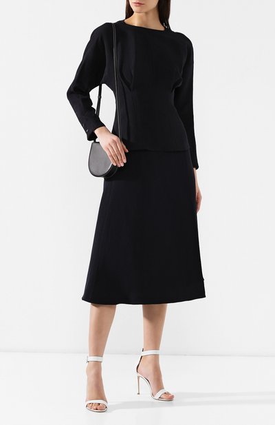 Топ из ви скозы и льна JIL SANDER NAVY, арт. JNWM6055A/JM4315, фото 2