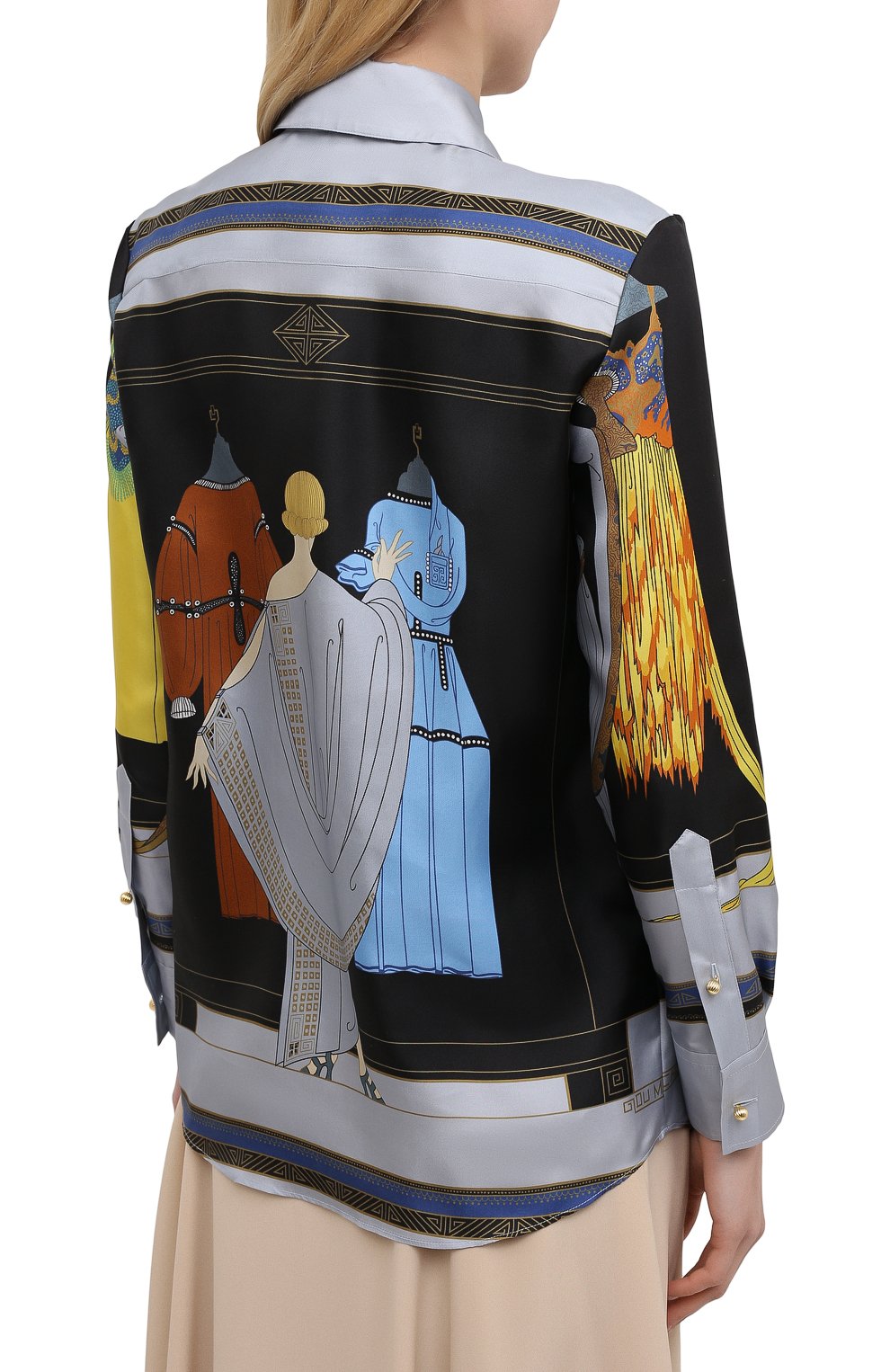 Шелковая рубашка LANVIN, арт. RW-T0652I-4848-P21, фото 4