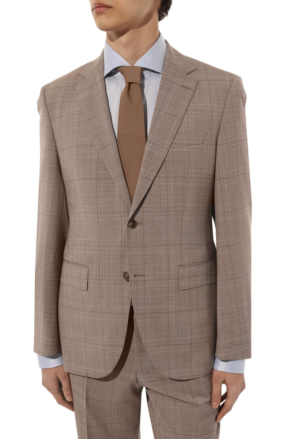 Шерстяной костюм BOSS бежевого цвета по цене 79100 руб., арт. 50489350, фото 2 Шерстяной костюм BOSS, арт. 50489350, фото 2