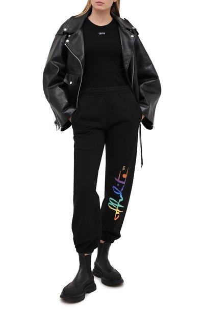 Хлопковая футболка OFF-WHITE, арт. 0WAD138F20JER0011001, фото 2