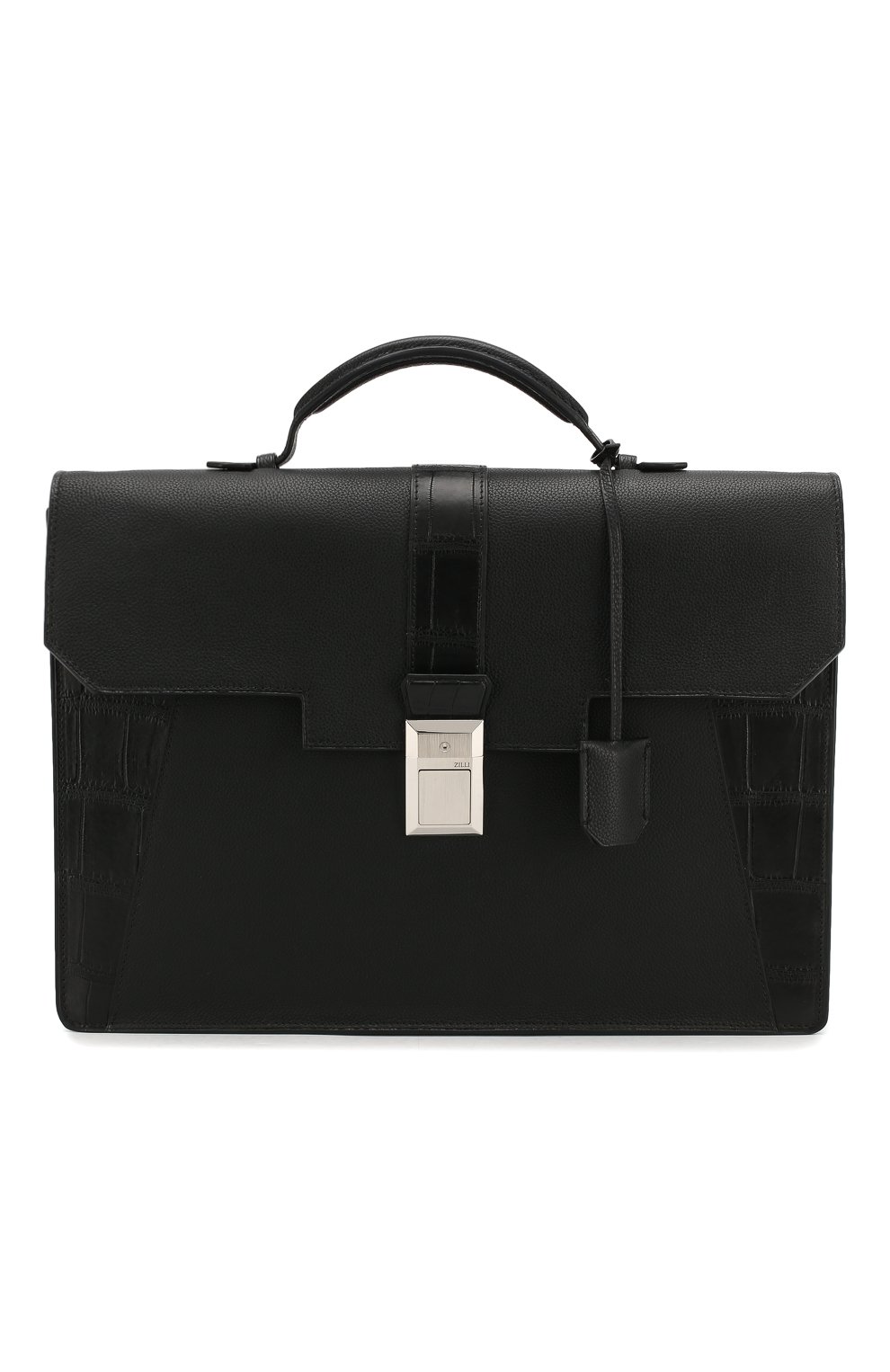 Портфель из кожи крокодила ZILLI, арт. MJL-0BB08-A0490/0001/CPOR, фото 1