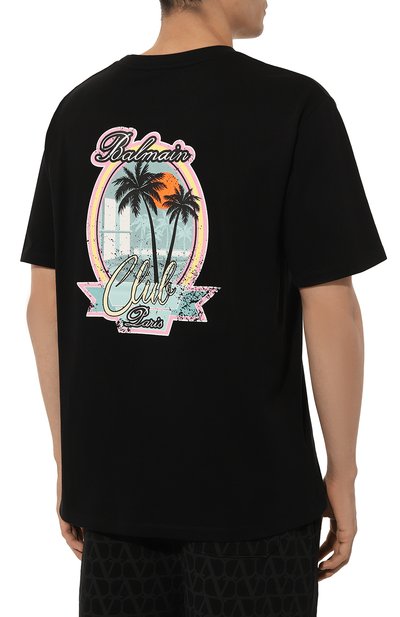 Хлопковая футболка BALMAIN, арт. DH1EG000/GD82, фото 4