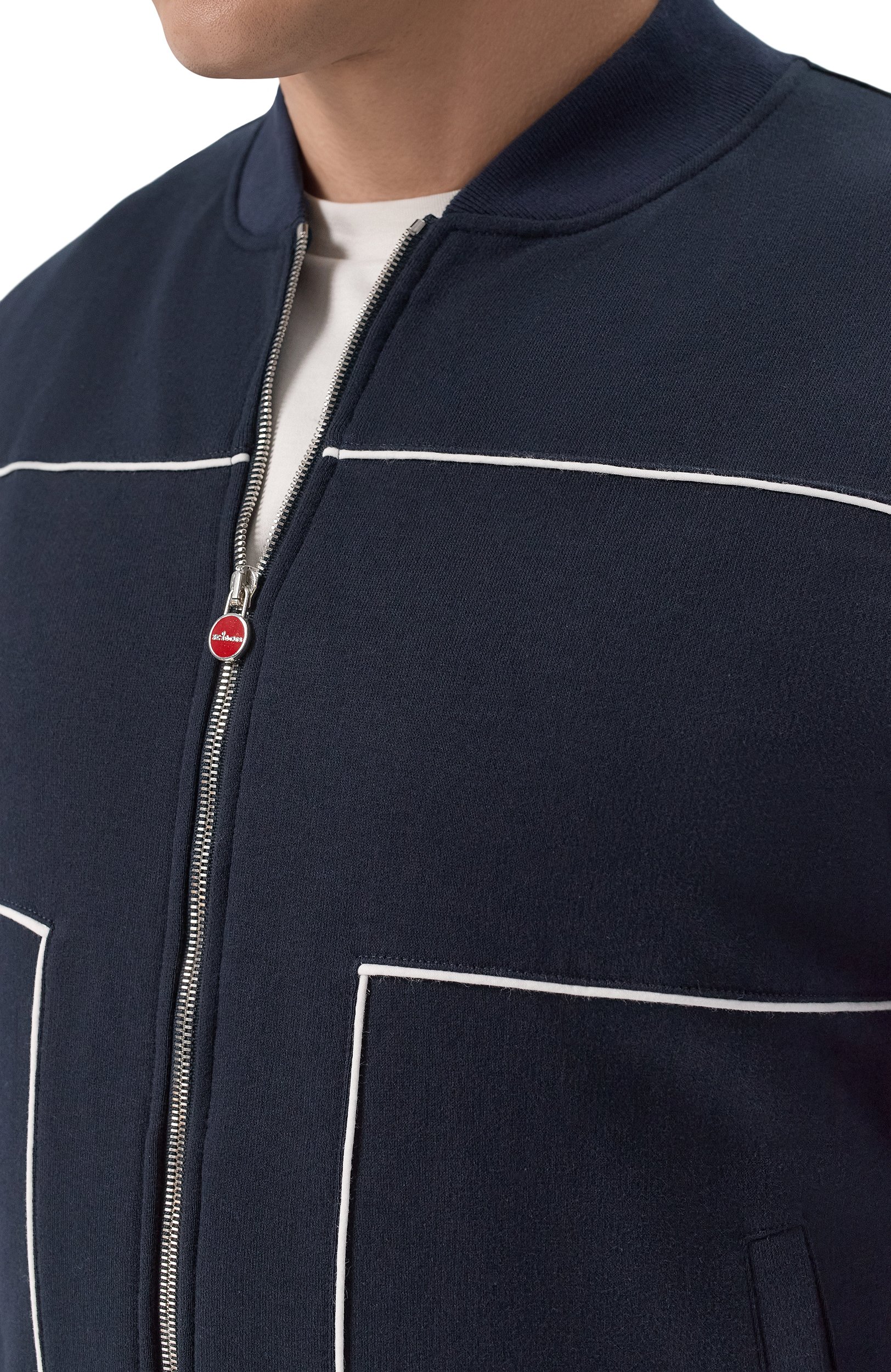 Хлопковый спортивный костюм KITON темно-синего цвета по цене 438500 руб., арт. UMJ0031, фото 6 Хлопковый спортивный костюм KITON, арт. UMJ0031, фото 6