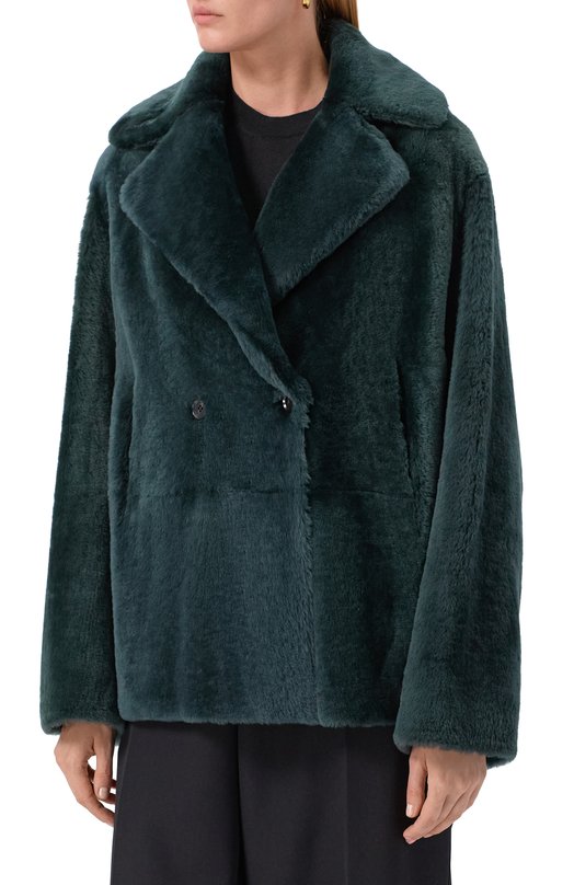 Двусторонняя дубленка Kiton D58673K0546F05 Зелёный  D58673K0546F05 Фото 3