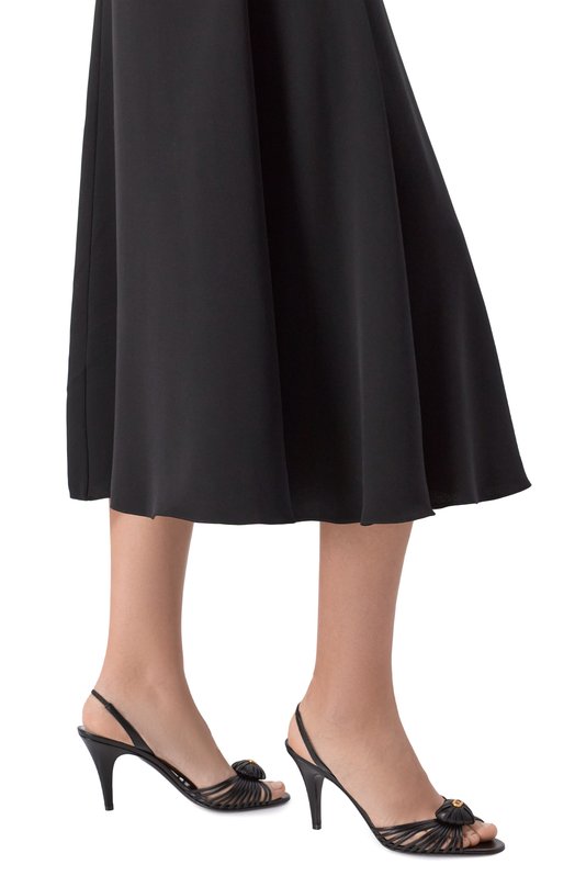 Кожаные босоножки Royal 85 Valentino 8W2S0LU8/DMD Чёрный  8W2S0LU8/DMD Фото 2