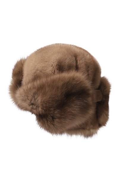 Меховая шапка-ушанка майкл из соболя и норки FURLAND, арт. 0201419710019100013, фото 4