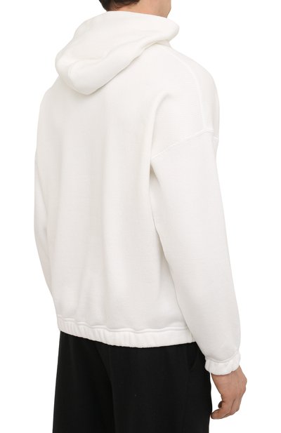 Хлопковое худи GIORGIO ARMANI белого цвета по цене 89950 руб., арт. 3LSM6G/SJL6Z, фото 4 Хлопковое худи GIORGIO ARMANI, арт. 3LSM6G/SJL6Z, фото 4