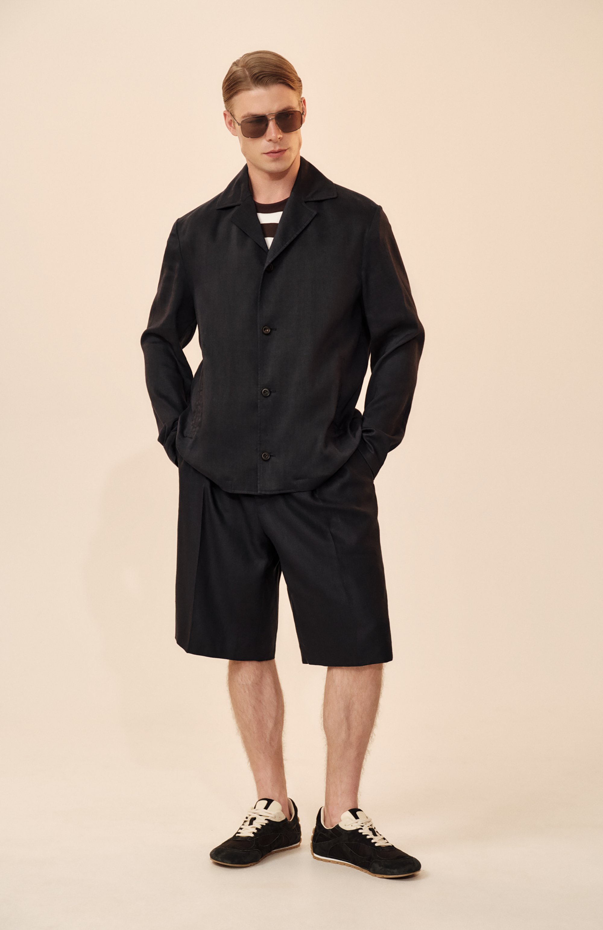 Куртка-рубашка изо льна и шерсти CORNELIANI, арт. 25LI20-2518468, фото 6