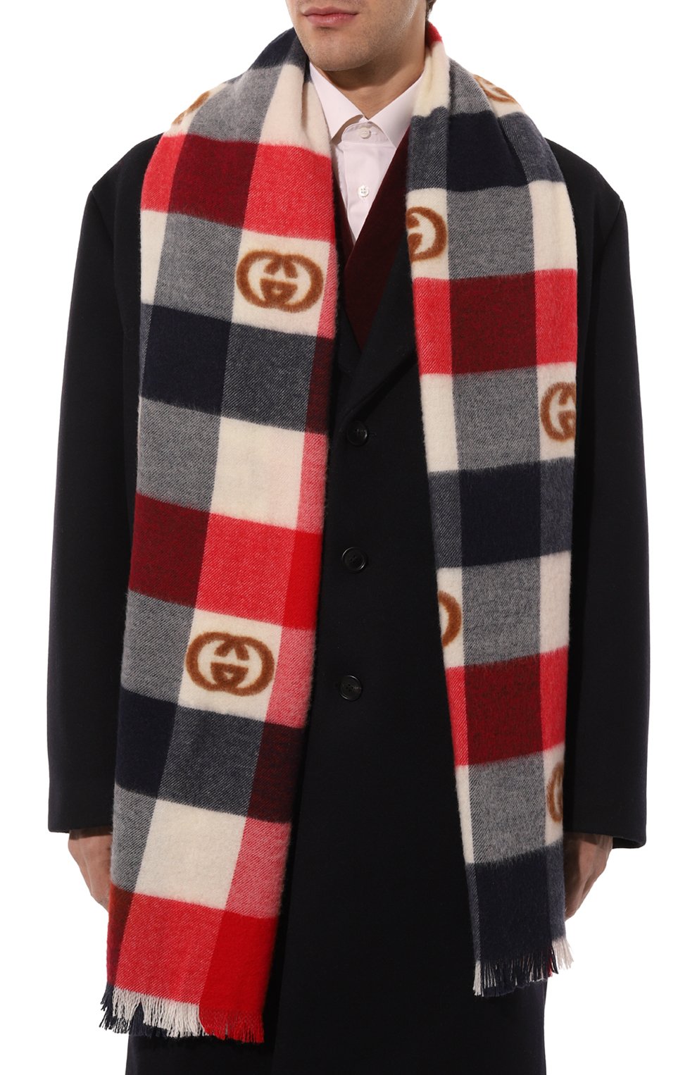 Шерстяной шарф GUCCI, арт. 674242 4G200, фото 2