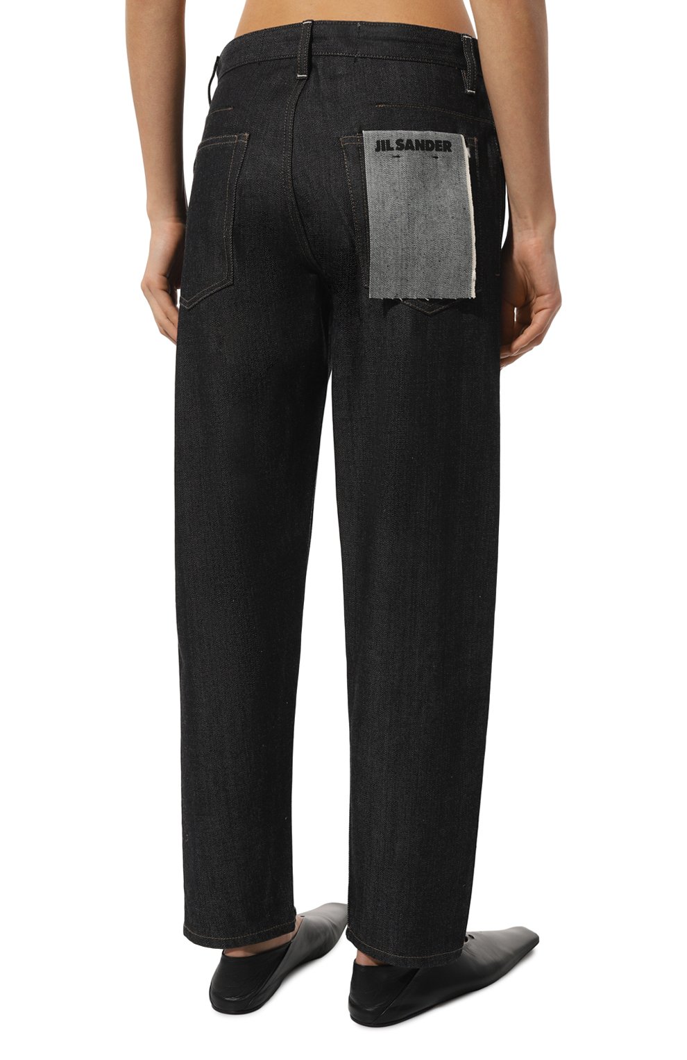 Джинсы JIL SANDER темно-синего цвета по цене 75150 руб., арт. J04KA0105/J45041/U, фото 4 Джинсы JIL SANDER, арт. J04KA0105/J45041/U, фото 4