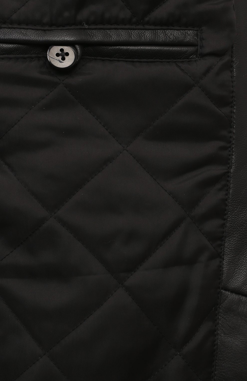 Кожаный бомбер ICEBERG черного цвета по цене 61700 руб., арт. Z021/6804, фото 6 Кожаный бомбер ICEBERG, арт. Z021/6804, фото 6