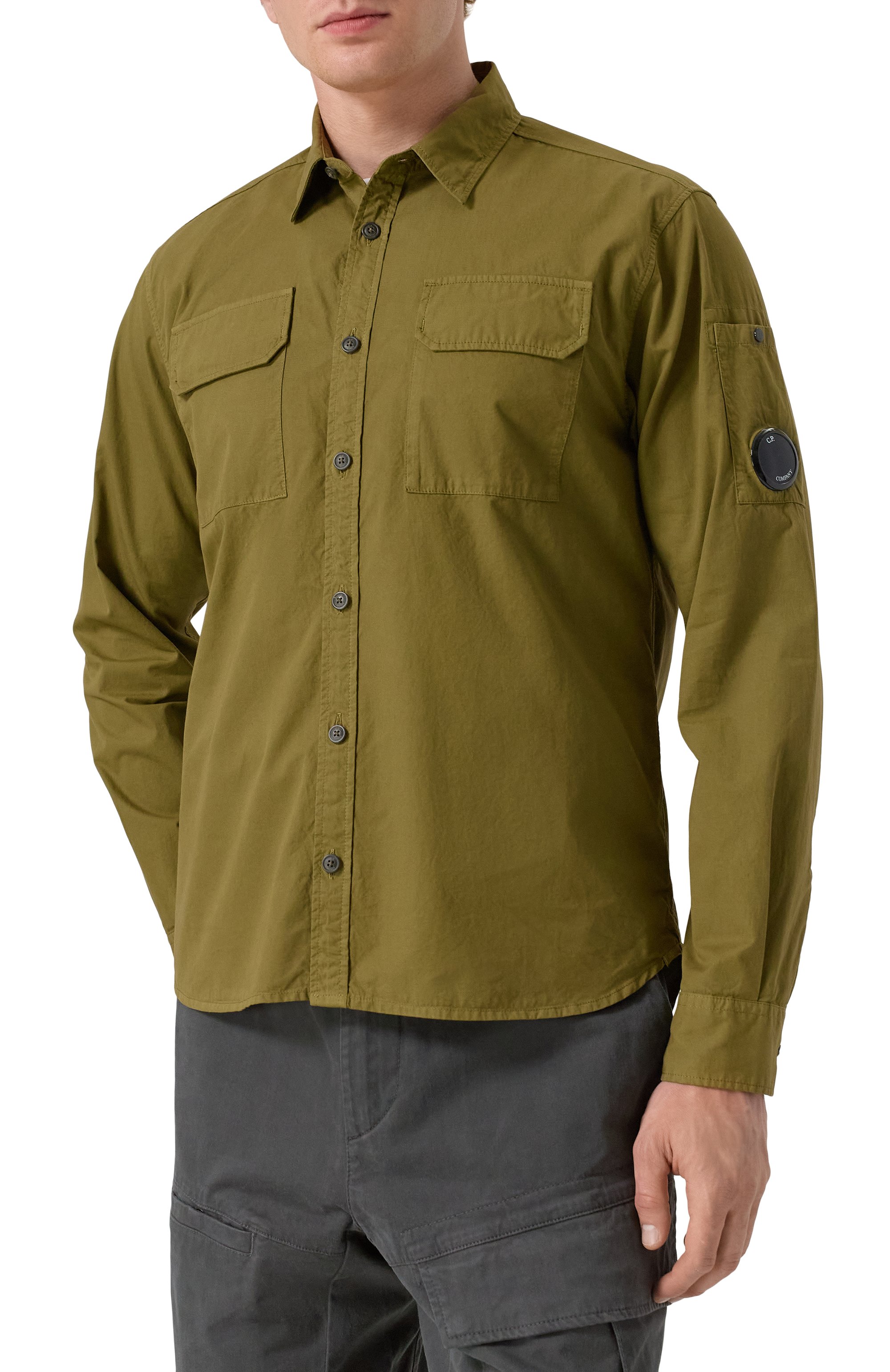 Хлопковая рубашка C.P. COMPANY, арт. 19CMSH706A110143G, фото 3