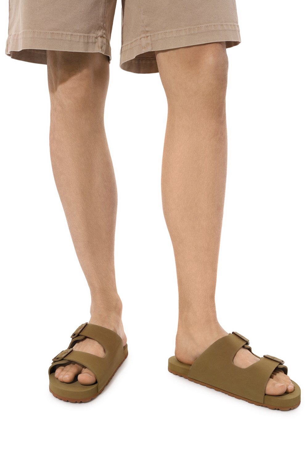 Шлепанцы MANEBI хаки цвета по цене 12550 руб., арт. R 4.1 EM, фото 3 Шлепанцы MANEBI, арт. R 4.1 EM, фото 3