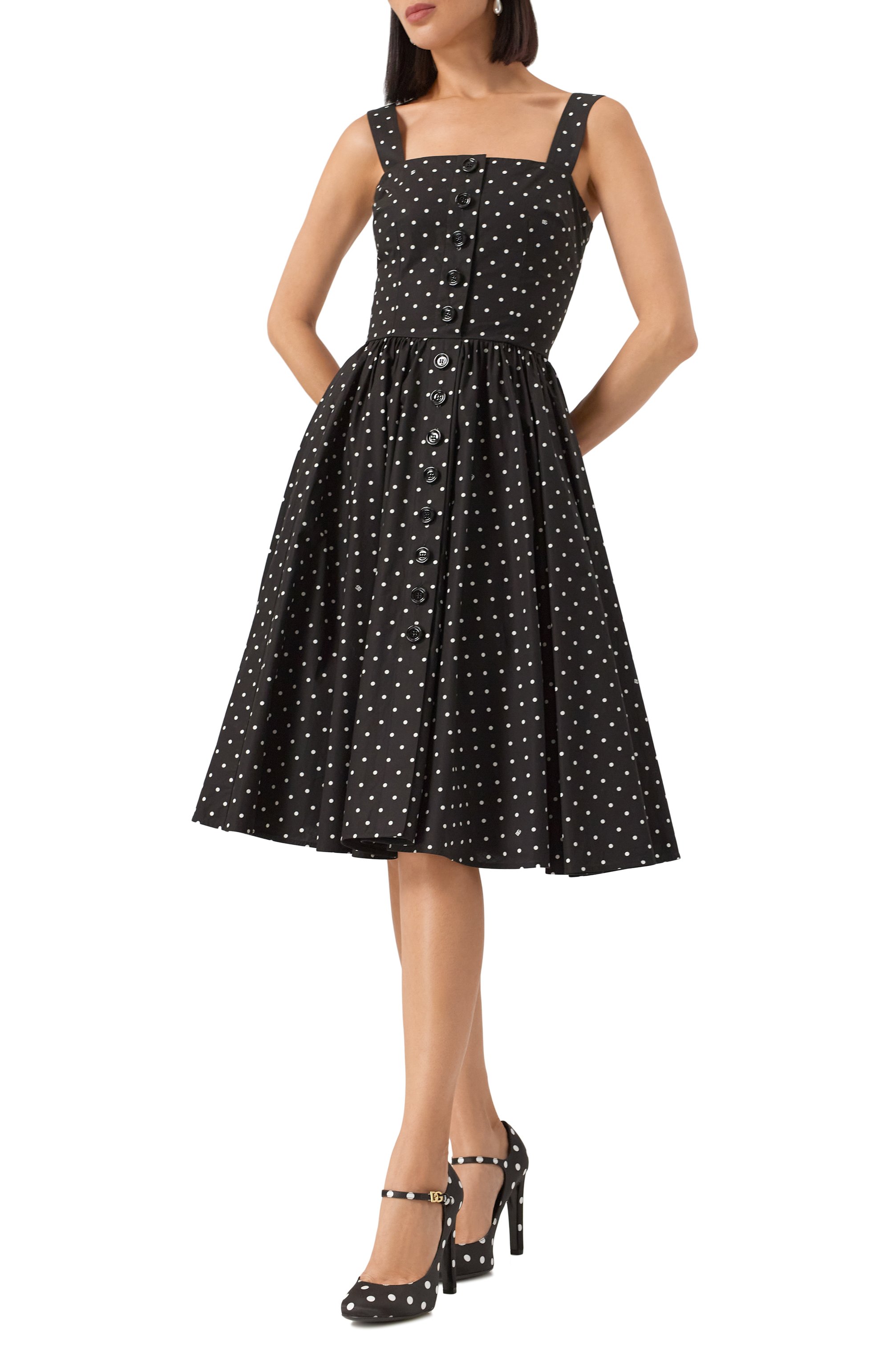 Хлопковое платье DOLCE & GABBANA, арт. F6JJCT/HS5R6, фото 3