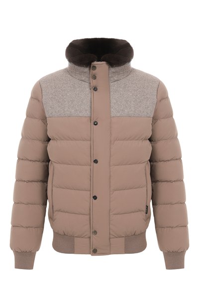 Мужской пуховик с меховым воротником HETREGO, арт. 8P512R/B0RIS