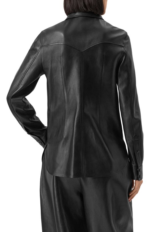 Кожаная рубашка MVST ZBGM-Y101-1/Z2763-1 Чёрный  ZBGM-Y101-1/Z2763-1 Фото 4