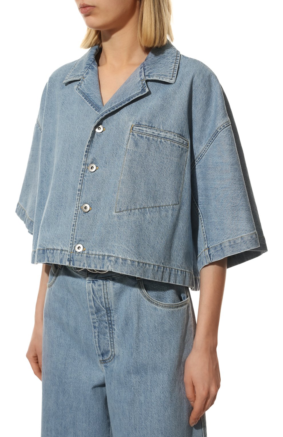 Джинсовая рубашка BOTTEGA VENETA, арт. 690231/V1NL0, фото 3