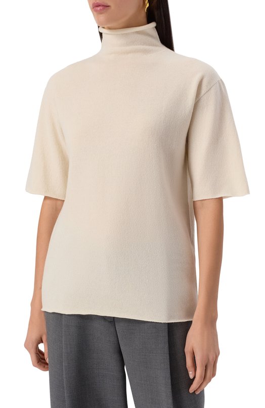 Кашемировая водолазка Jil Sander J40GP0001/J13204 Кремовый  J40GP0001/J13204 Фото 3