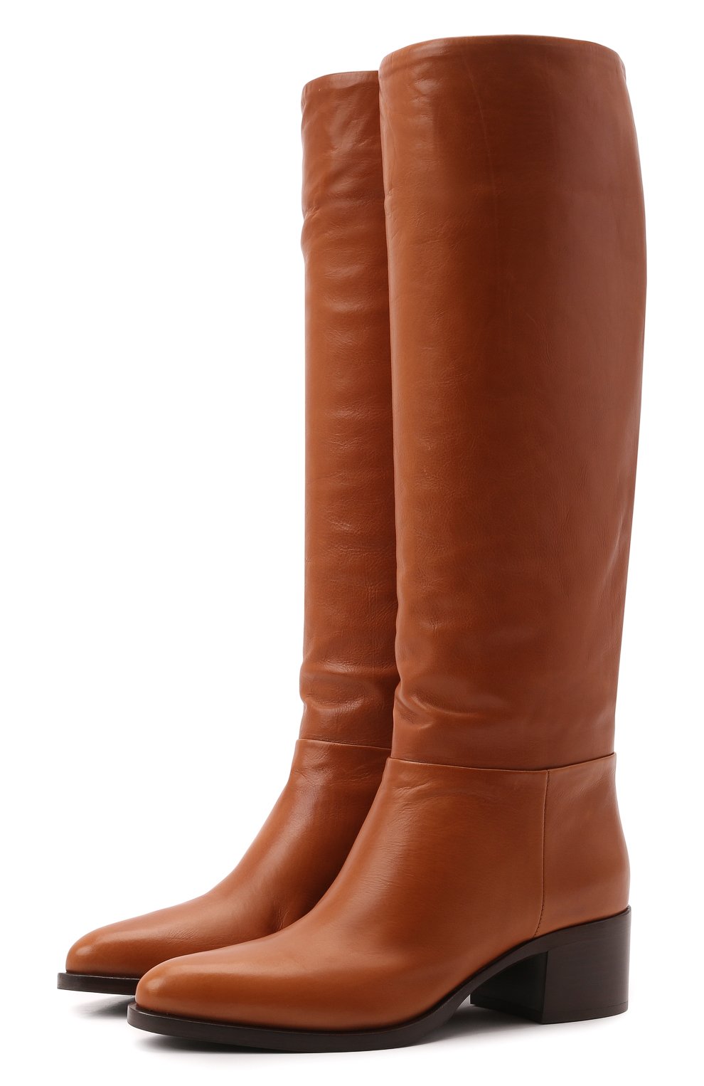 Кожаные сапоги PRADA, арт. 1W272M-3LBM-F0046-045, фото 1