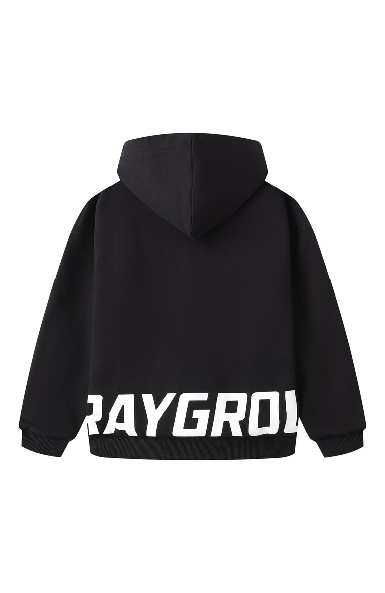 Детский хлопковая толстовка SPRAYGROUND черного цвета, арт. SPY930BLK | Фото 2 (Рукава: Длинные; Мальчики Кросс-КТ: Толстовка-одежда; Материал внешний: Хлопок; Автоматизация состава: Проставлено; Автоматизация ТО: Проставлено; Ростовка одежда: 10 - 11 лет | 140 - 146см, 13 - 15 лет | 158 см, 16 лет | 164 см, 8 лет | 128 см, 12 лет | 152 см)