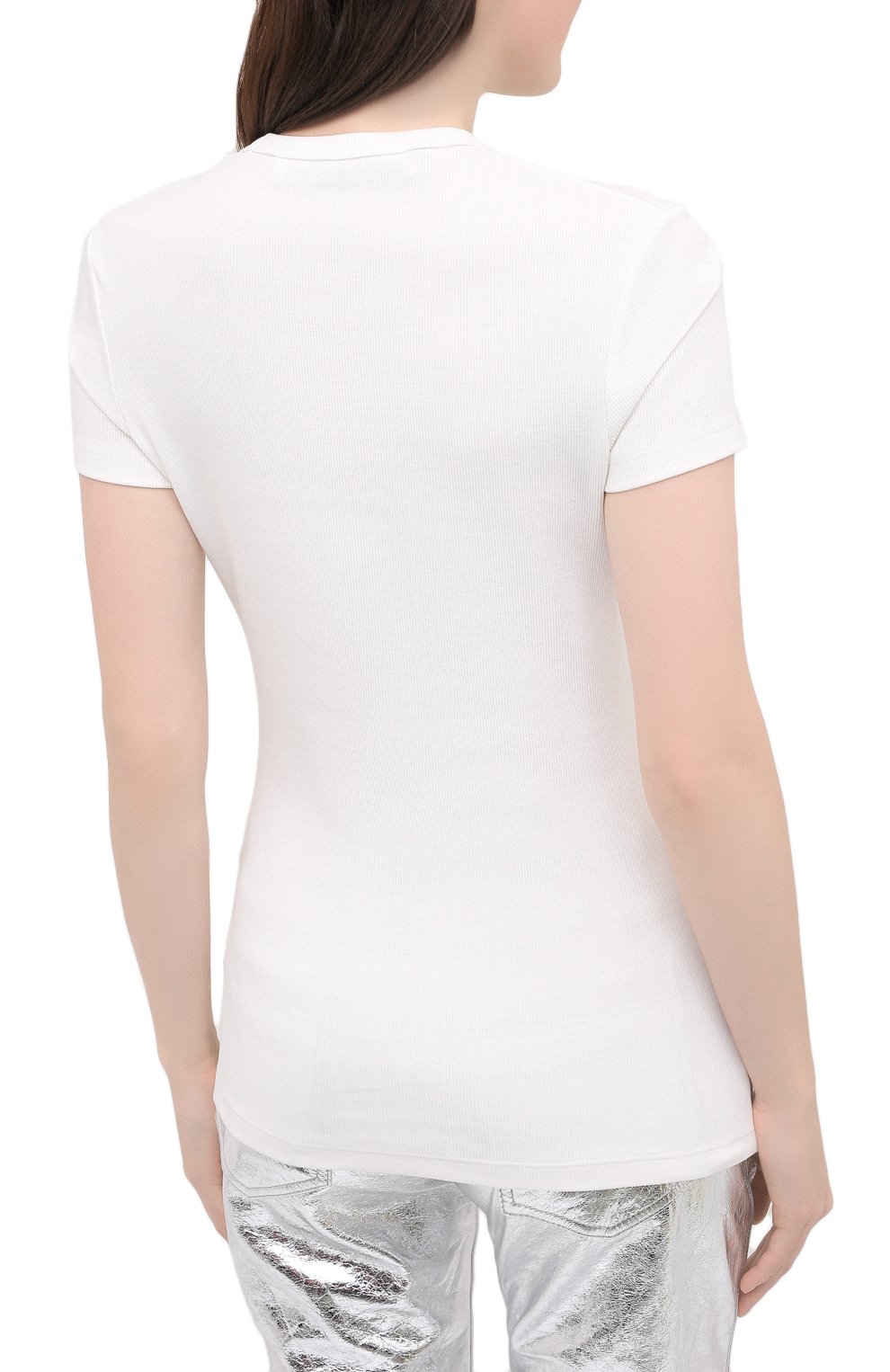 Хлопковая футболка OFF-WHITE белого цвета по цене 43950 руб., арт. 0WAA065E20JER0010110, фото 4 Хлопковая футболка OFF-WHITE, арт. 0WAA065E20JER0010110, фото 4