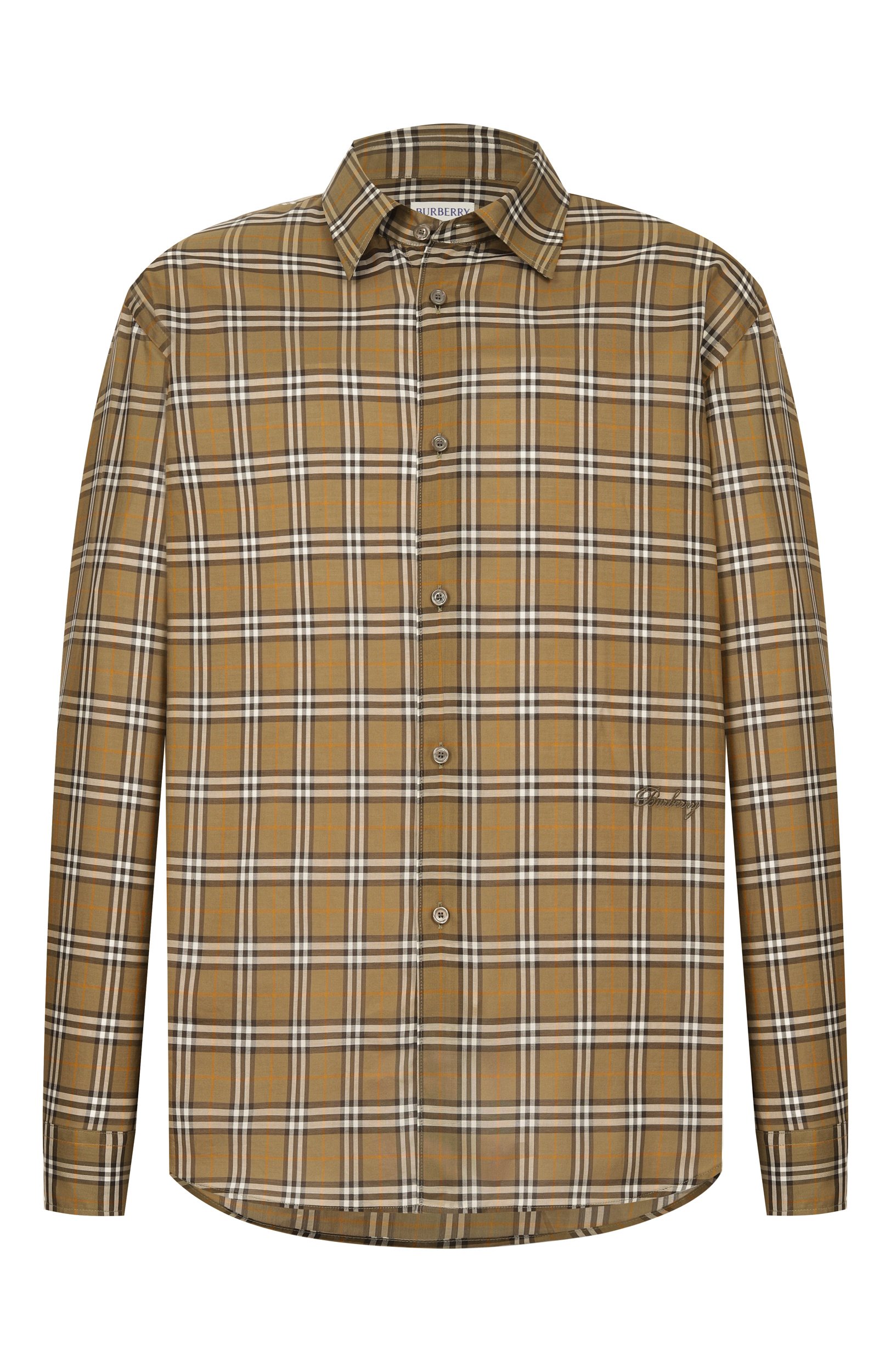 Хлопковая рубашка BURBERRY, арт. 8130239, фото 1