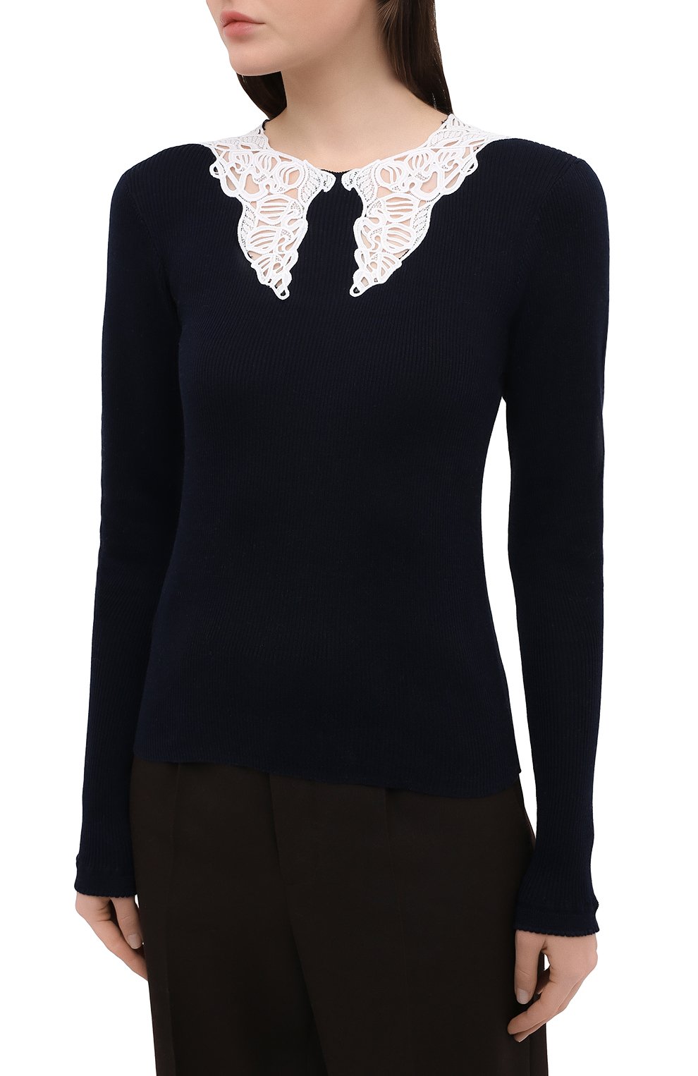 Хлопковый пуловер CHLOÉ, арт. CHC21SMP01590, фото 3