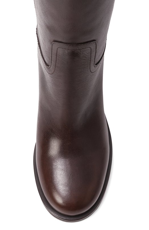Кожаные сапоги Brunello Cucinelli MZ0RC3110 Коричневый  MZ0RC3110 Фото 6