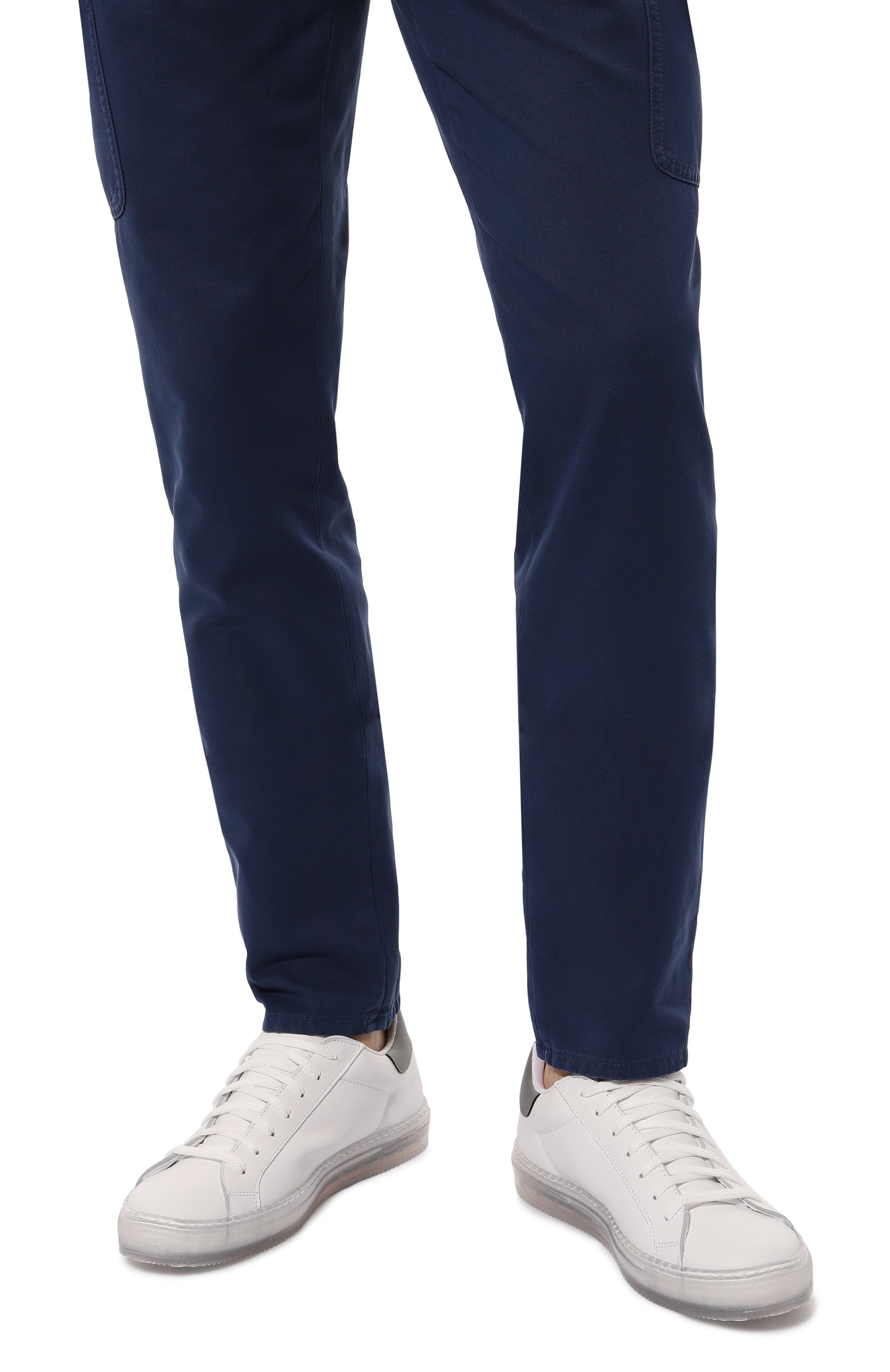 Кожаные кеды KITON, арт. USSA088N00879, фото 3