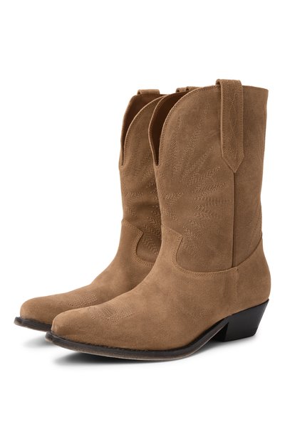 Женские замшевые казаки wish star GOLDEN GOOSE DELUXE BRAND, арт. GWF00136.F008199