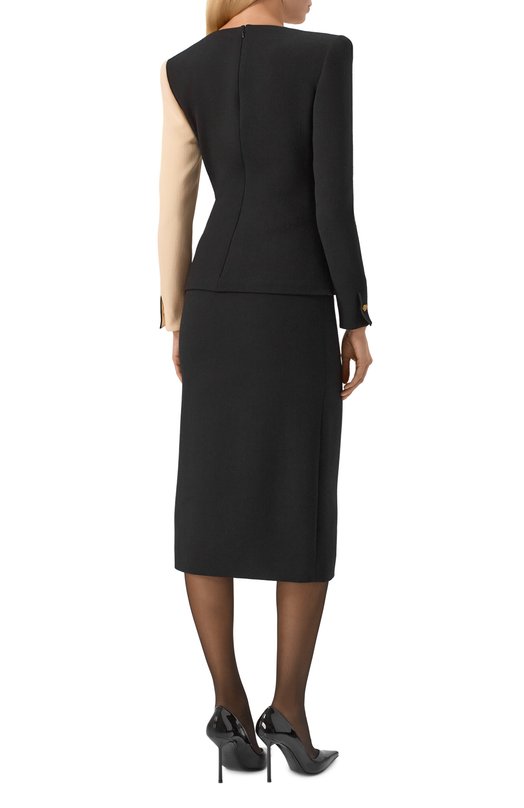 Шерстяное платье Valentino 7B0VAGG6/9Q0 Чёрный  7B0VAGG6/9Q0 Фото 3