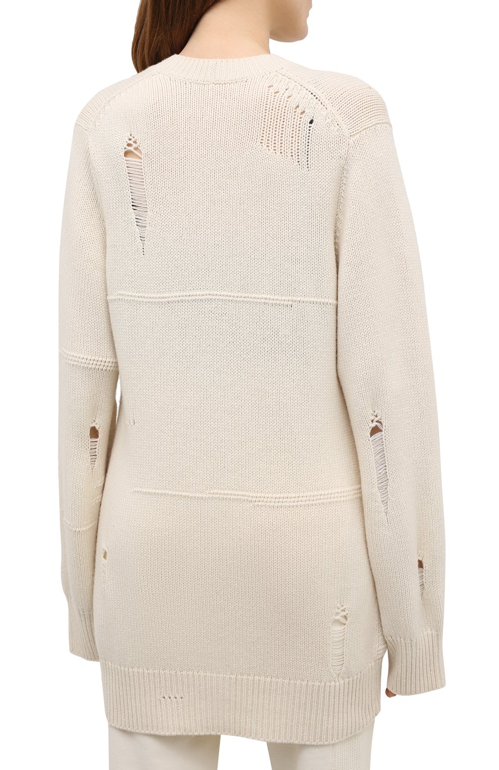 Шерстяной кардиган HELMUT LANG бежевого цвета по цене 39650 руб., арт. L01HW706, фото 4 Шерстяной кардиган HELMUT LANG, арт. L01HW706, фото 4