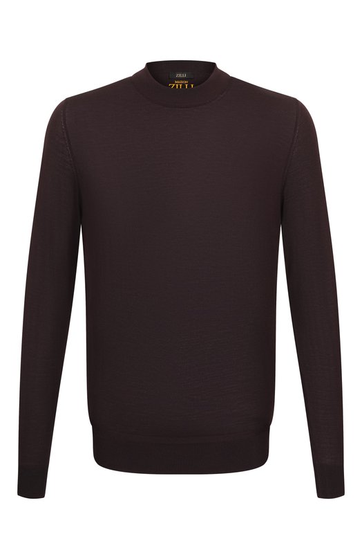 Шерстяной джемпер Zilli KHMN01M0202VLIP00 Коричневый KHMN01M0202VLIP00