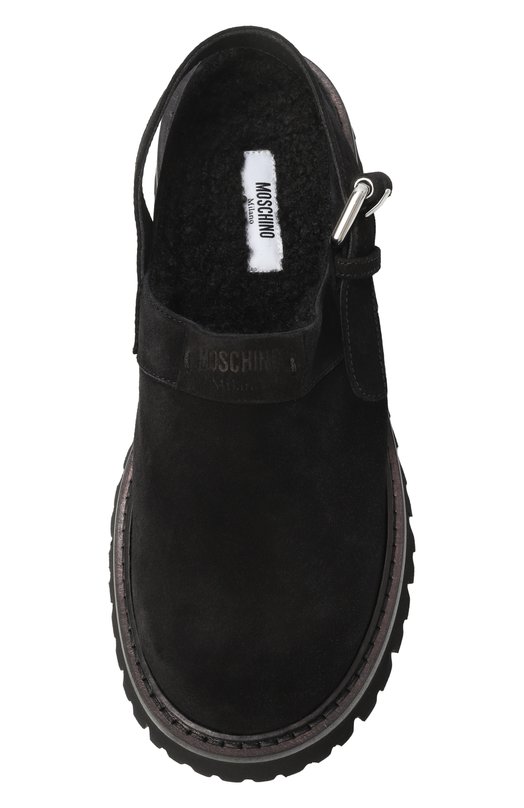 Замшевые сабо Moschino MA10864H0N/ME0 Чёрный  MA10864H0N/ME0 Фото 6