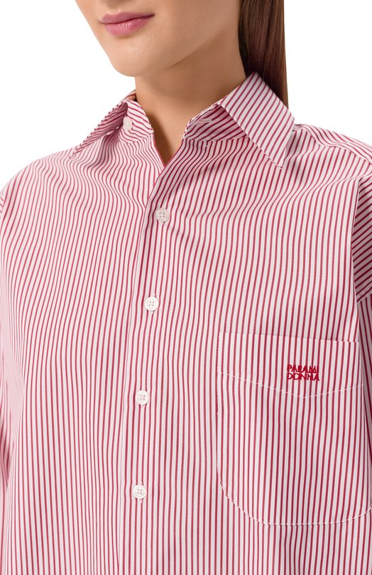 Хлопковая рубашка Paramidonna CR26VSSB-1 Бордовый  CR26VSSB-1 Фото 5