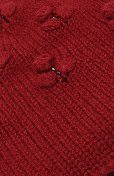 Кашемировая шапка фактурной вязки с бусинами LORO PIANA, арт. FAG4382, фото 3