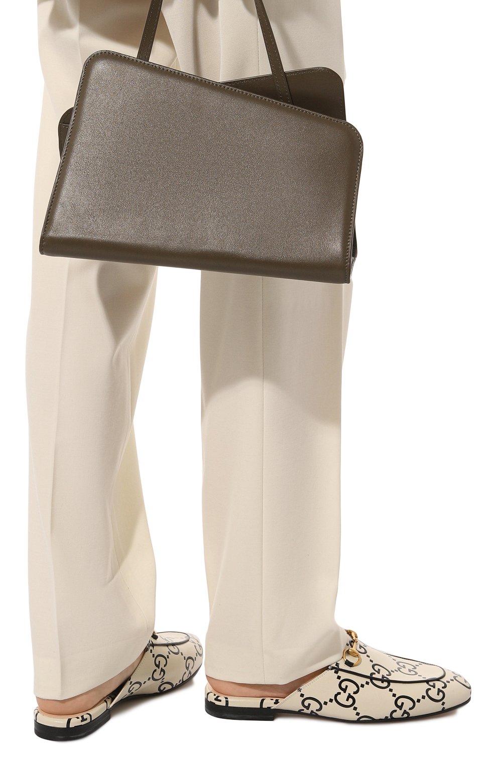 Кожаные сабо princetown GUCCI, арт. 557730 UGM30, фото 3