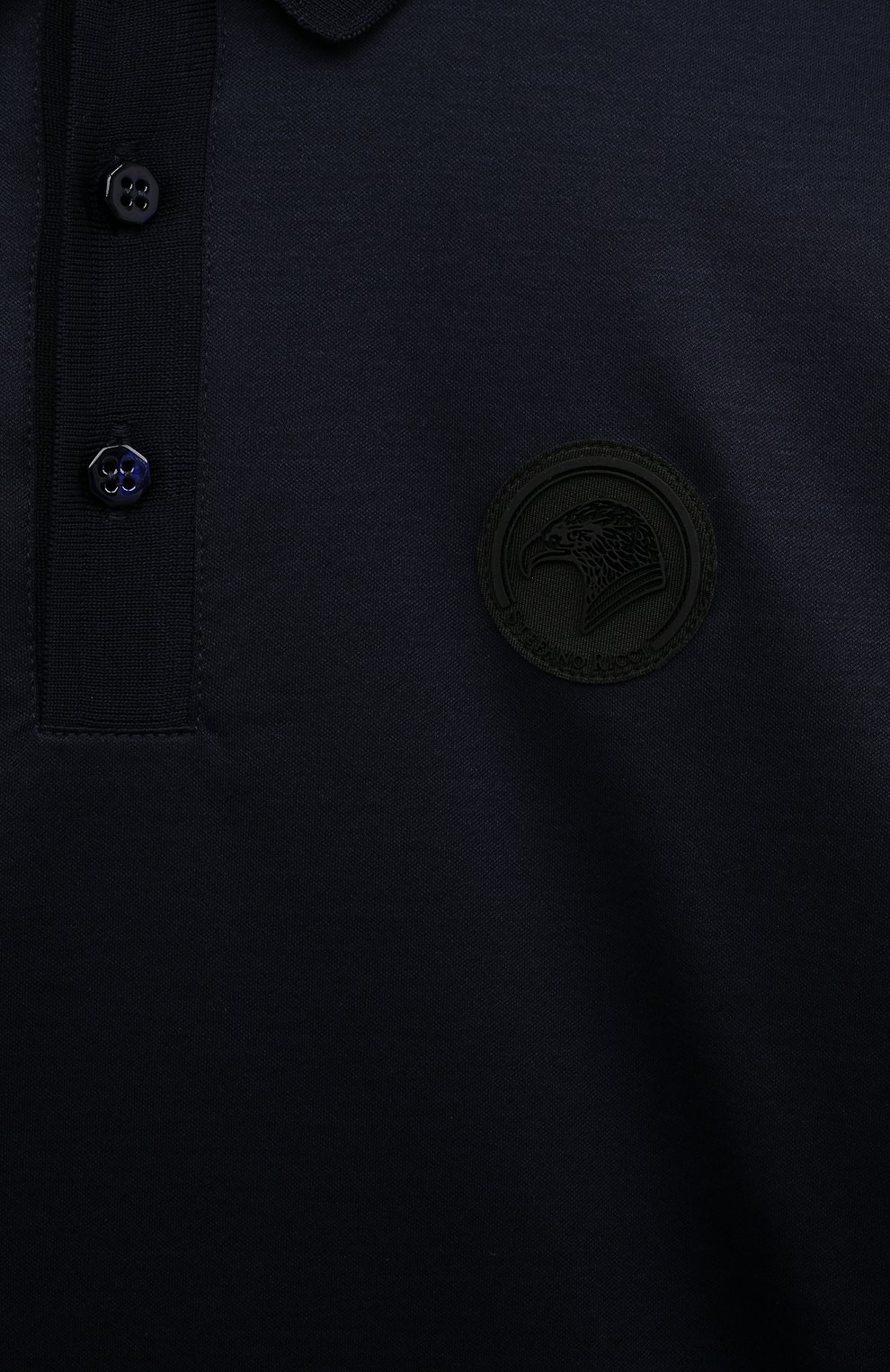 Хлопковое поло STEFANO RICCI JUNIOR темно-синего цвета по цене 51900 руб., арт. KY01034P03/Y23352, фото 3 Хлопковое поло STEFANO RICCI JUNIOR, арт. KY01034P03/Y23352, фото 3