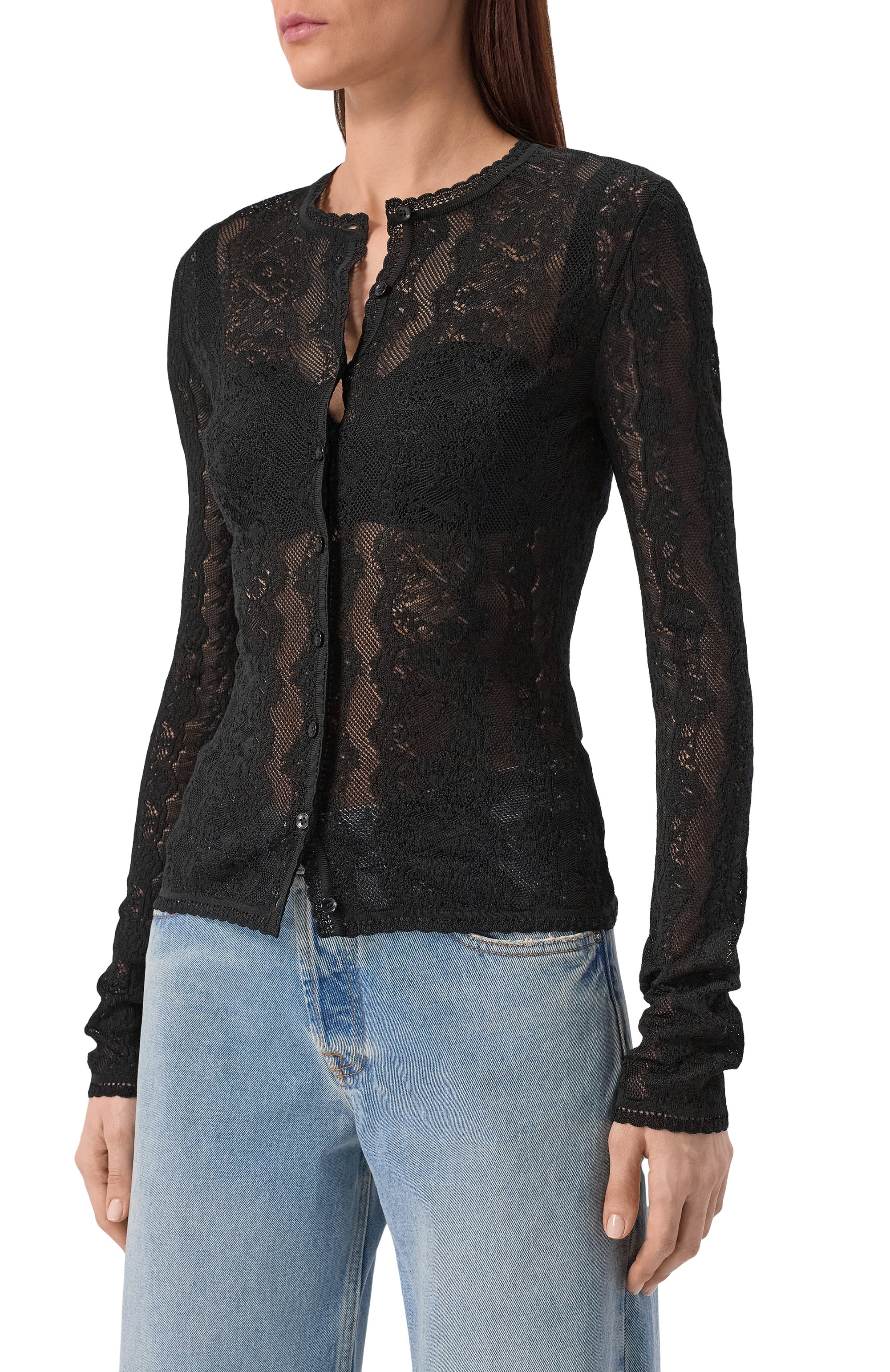 Кардиган из шелка и вискозы DOLCE & GABBANA, арт. FXVD1T/JBS0A, фото 3