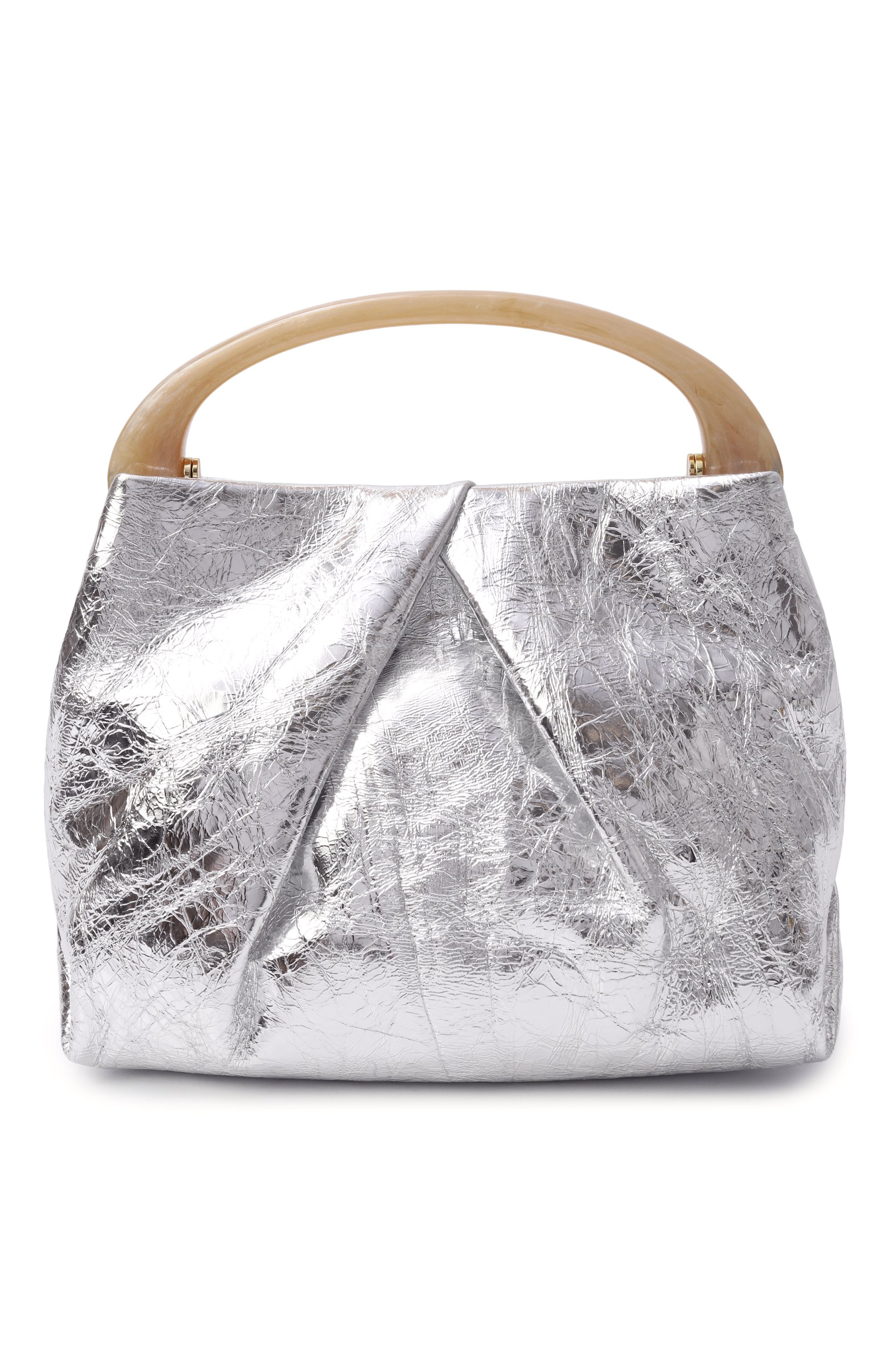 Сумка DRIES VAN NOTEN серебряного цвета по цене 113000 руб., арт. 011524/0207, фото 1 Сумка DRIES VAN NOTEN, арт. 011524/0207, фото 1