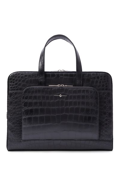 Мужская портфель из кожи крокодила AURUS, арт. BB001BKS