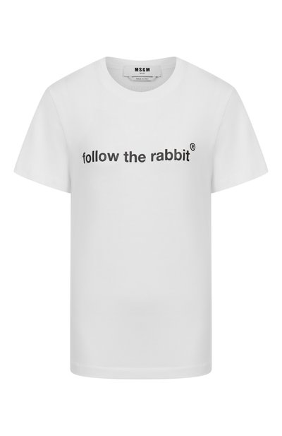 Женская хлопковая футболка MSGM, арт. 3941MDM87/257798