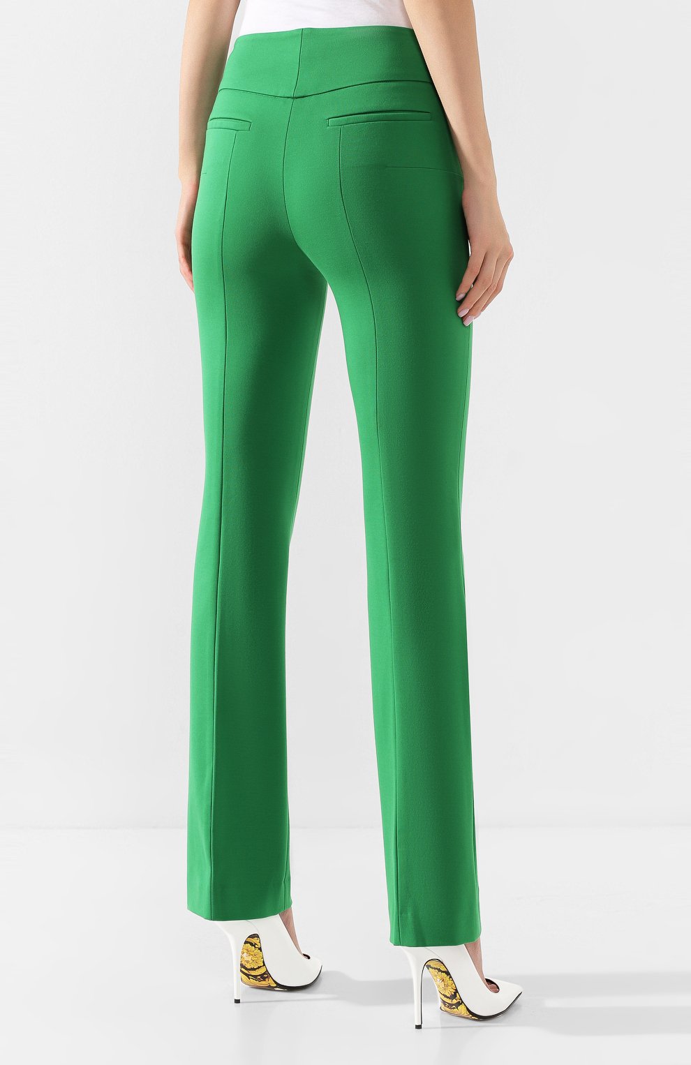 Брюки со стрелками DOROTHEE SCHUMACHER зеленого цвета по цене 30950 руб., арт. 548006/EM0TI0NAL ESSENCE, фото 4 Брюки со стрелками DOROTHEE SCHUMACHER, арт. 548006/EM0TI0NAL ESSENCE, фото 4