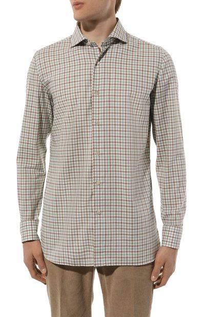 Хлопковая рубашка LUIGI BORRELLI, арт. SR10754, фото 3