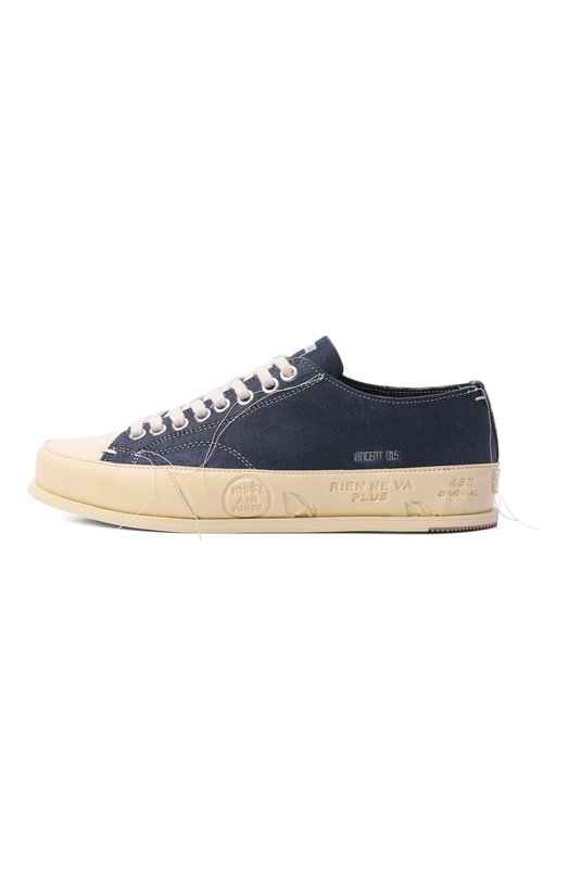 Замшевые кеды Vincent 015 Premiata VINCE015/NAVY Синий  VINCE015/NAVY Фото 3