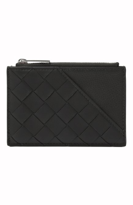 Мужской кожаный футляр для кредитных карт BOTTEGA VENETA темно-зеленого цвета, арт. 818107/V57M2 | Фото 1 (Нос: Не проставлено; Материал сплава: Проставлено; Материал: Натуральная кожа)