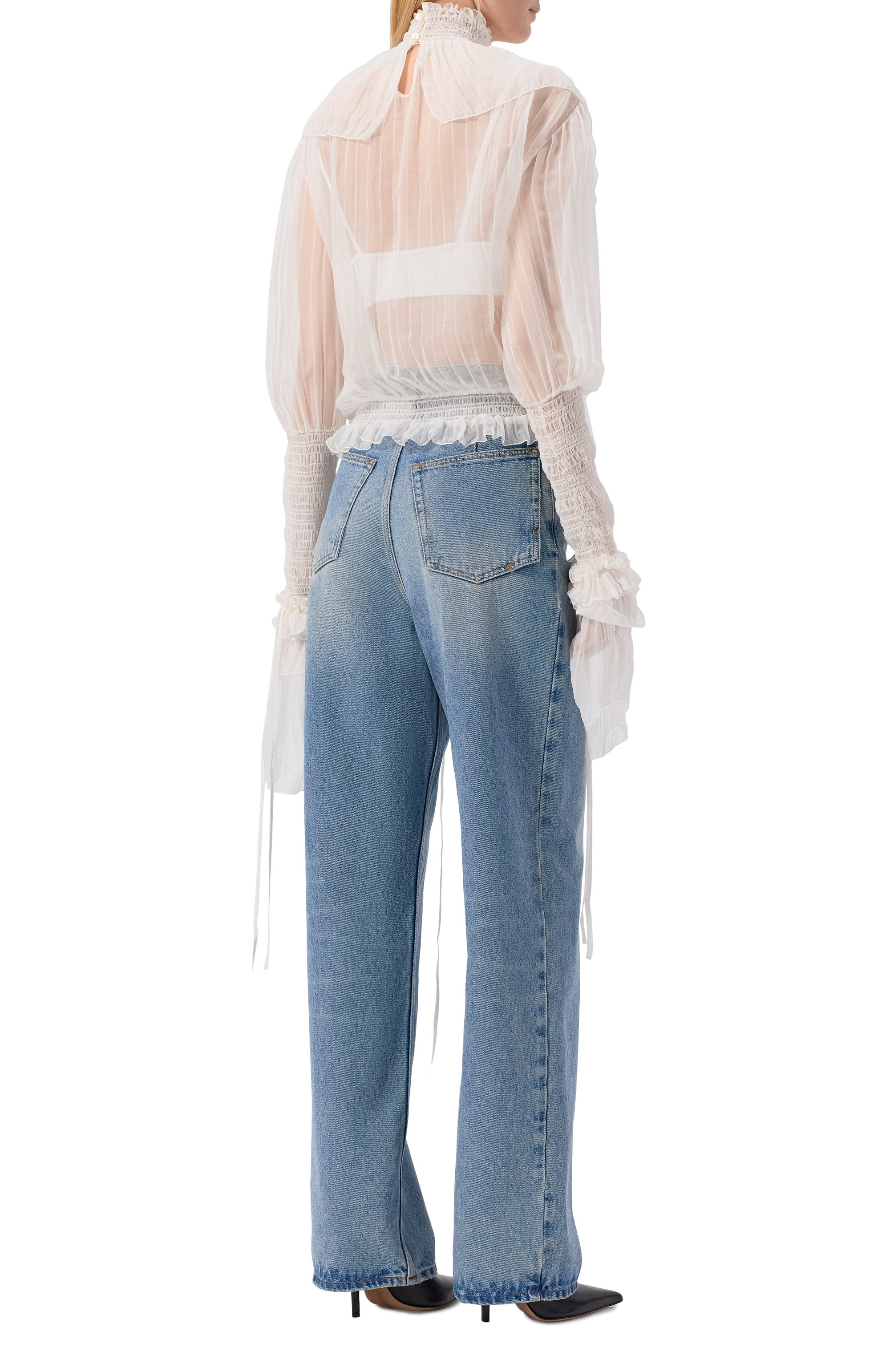 Шелковая блузка BLUMARINE, арт. 4C198A, фото 4